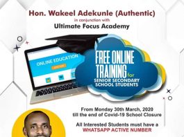 Hon Wakeel Mutaleeb Facilitates E-Learning For Students in Iwo Amid Coronavirus Holiday