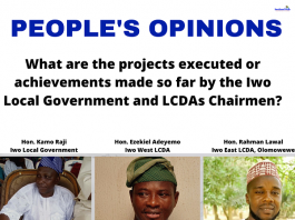 Current Iwo Local Government Chairmen; The Worst in 3 Decades | By 'Tunde Badru' Afrika II