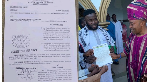 Grand Mufti of Yorubaland: Court Stops Oluwo from Installing Sheikh Dawood Imran