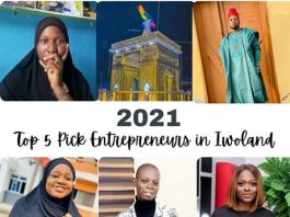 Top 5 Pick Entrepreneurs of the Year 2021 in Iwoland