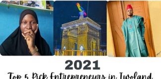 Top 5 Pick Entrepreneurs of the Year 2021 in Iwoland