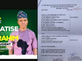 FILSU Election: Alatise Ibrahim Heads to Court, Seeks Election Cancellation
