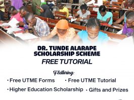 Dr Tunde Alarape Scholarship Shorlisted Candidates (SEE LIST)