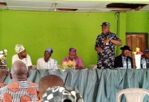 Security: The New Area Commander to Iwo Visits Chairmen of Iwo Local Government