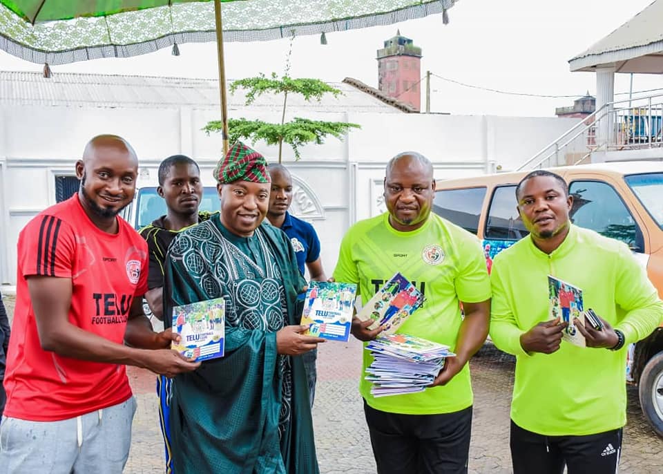 Oluwo Unveils Telu Football Club, Donates Customized Bus and Jersey