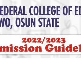 Steps on How to Apply for Admission into Federal College of Education, Iwo