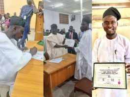 Adesina Rabiu Atanda (ARA), Iwo Lawmaker-Elect Receives Certificate of Return