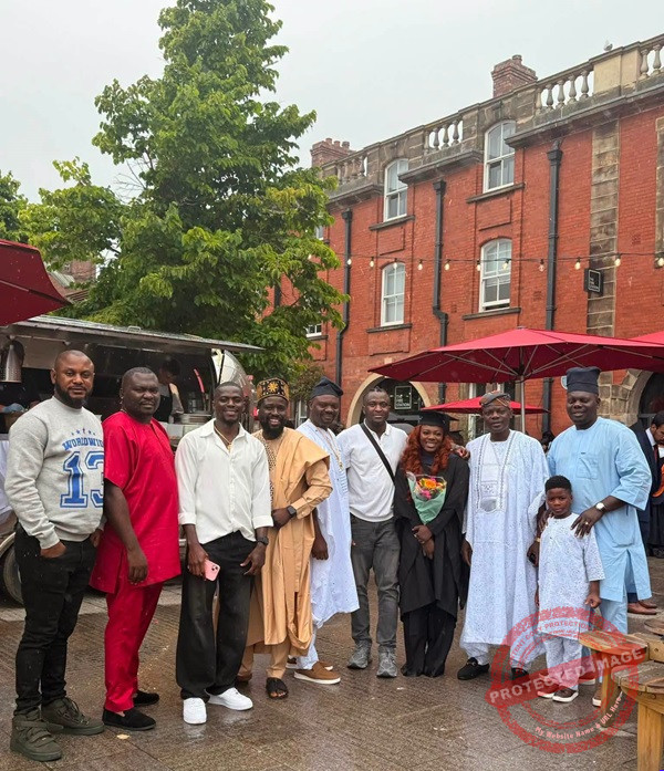 Iwo-Born Mariam Taleat (Suba) Shines at University of Sunderland Graduation as Family Celebrates a Proud Milestone
