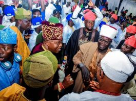 Oluwo Honours the Grand Chief Imam of Ọffa at Daughter's Wedding Ceremony