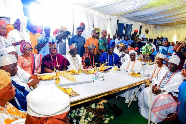 Oluwo Honours the Grand Chief Imam of Ọffa at Daughter's Wedding Ceremony